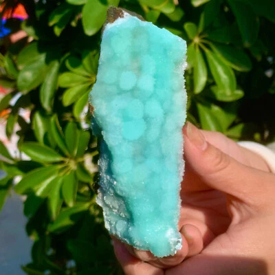 282G Natural Hermosa Textura Azul Piedra Mineral Muestra Cuarzo Cristal Foto 1 de 4