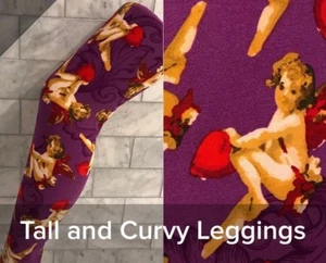 LuLaRoe Tall and Curvy T&C leggings brand new BN Vintage Valentines Day "Cupid" - Picture 1 of 3