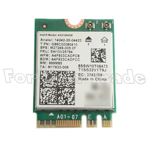 Intel AX210 NGW WLAN Bluetooth 5.2 Adapter - M.2 A-E-Key ax210 Wi-Fi 6E 3000Mbps - Afbeelding 1 van 2