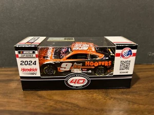 Chase Elliott 2024 #9 HOOTERS TEXAS WIN Hendrick Camaro ZL1 NASCAR 1/64 CUP - Picture 1 of 3