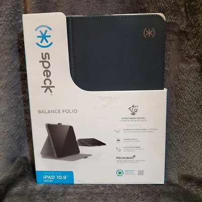 Speck(*) Balance Folio Case for Apple 10.9" iPad (10th Generation)-Black/Tan - Image 1 of 4