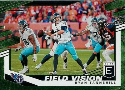 2020 Donruss Elite Field Vision Green #4 Ryan Tannehill TITANS - Image 1 of 2