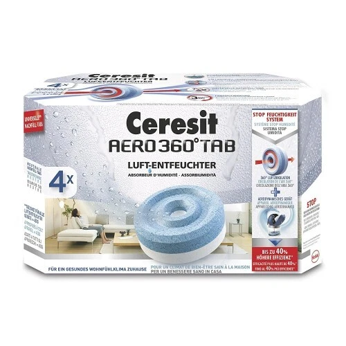 Henkel Ceresit Aero 360 Luftentfeuchter Tabs Nachfüller - 4x450g