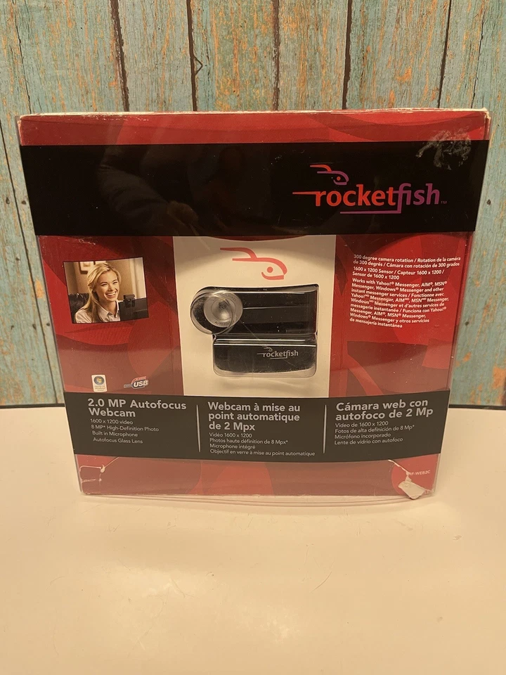 311205 Rocketfish 2.0 MP Autofocus Webcam Microphone PC/Mac RF-WEB2C Open Box - Image 1 of 2