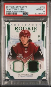 2017-18 Clayton Keller Artifacts Rookie /99 PSA 10 POP 1 - Picture 1 of 2