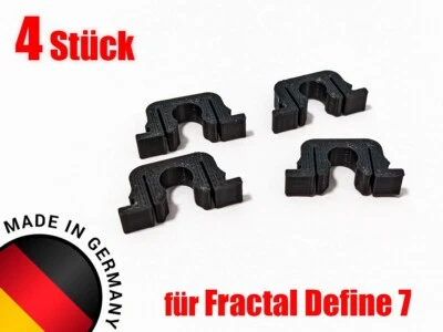 4x Halteclip Clip für Fractal Design Define 7 / R7 Seitenblende Halterung Buchse - Bild 1 von 4