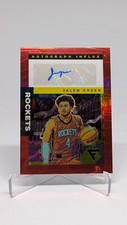 Jalen Green 2022-23 Panini NBA Flux Auto Red #/49 Houston Rockets