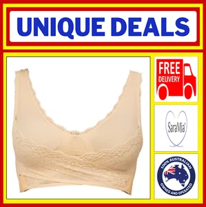 SaraMia Bra (Nude) Medium◉Comfort Bra◉Wire Free◉Lingerie◉Shaping◉AS SEEN ON TV - Picture 1 of 3