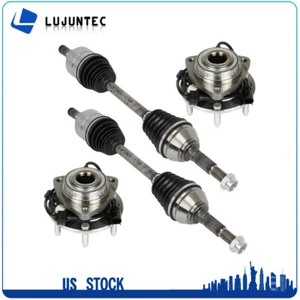 For GMC Envoy Saab 9-7x Buick Rainier Front CV Axle Shaft + Wheel Hub Bearing - Foto 1 di 15
