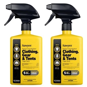 2 Pack Sawyer Permethrin Insect Repellent Clothing Gear Tents Long Lasting 24 oz - Picture 1 of 15