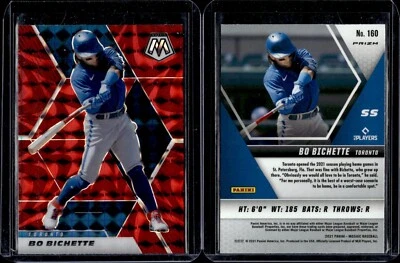 2021 Panini Mosaic Red Prizm #160 Bo Bichette - Image 1 of 2