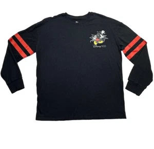 UNISEX Size M DISNEY 100 MICKEY MOUSE LONG SLEEVED GRAPHIC TEE - Picture 1 of 5