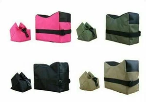 Tactical Hunting Gun Outdoor Shoot Stand Front & Rear Rest Support Rifle SandBag - Picture 1 of 9