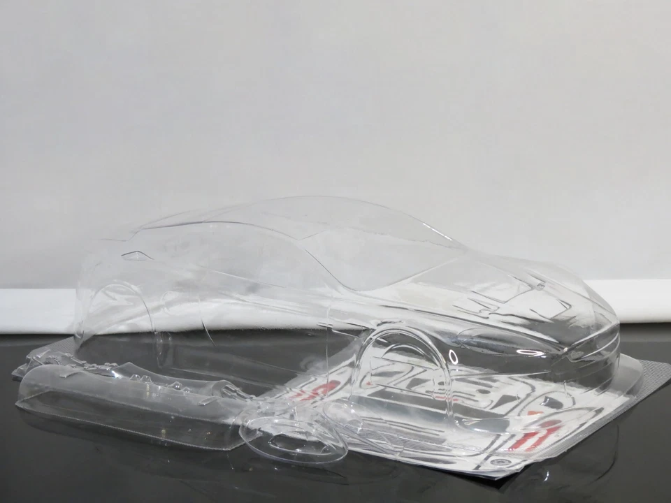 RC Body Sheel 1/8 Aston Martin DBR9 4Inferno GT2 360mm Wheelbase 1.5mm Thk Clear - Image 1 of 4