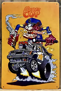 Rat Fink Metal Wall Sign 12" x 8" - Picture 1 of 1