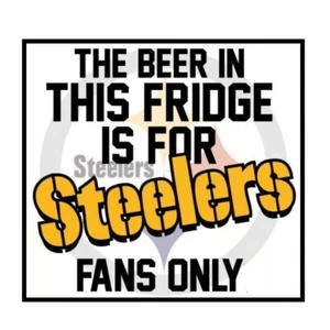 Pittsburgh Steelers NFL Football Beer Fridge Warning Refrigerator Magnet - Picture 1 of 1