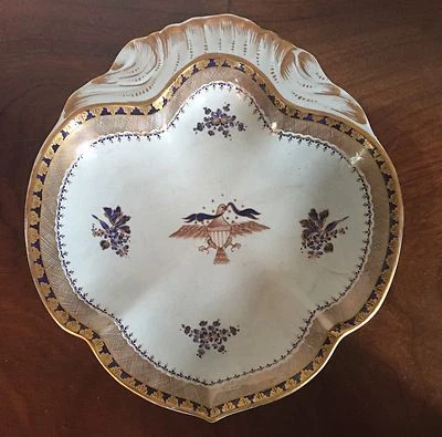 Mottahedeh Chinese Export Porcelain Plate Bowl Dish American Federal Eagle - Image 1 of 4
