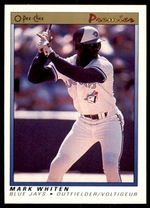 1991 O-Pee-Chee Premier Mark Whiten Baseball Cards #127