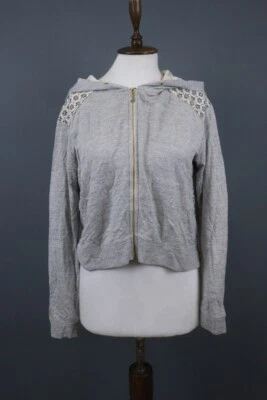 Juicy Couture Los Angeles Gray Long Sleeve Full Zip Hoodie Sweatshirt Size M - Image 1 of 4