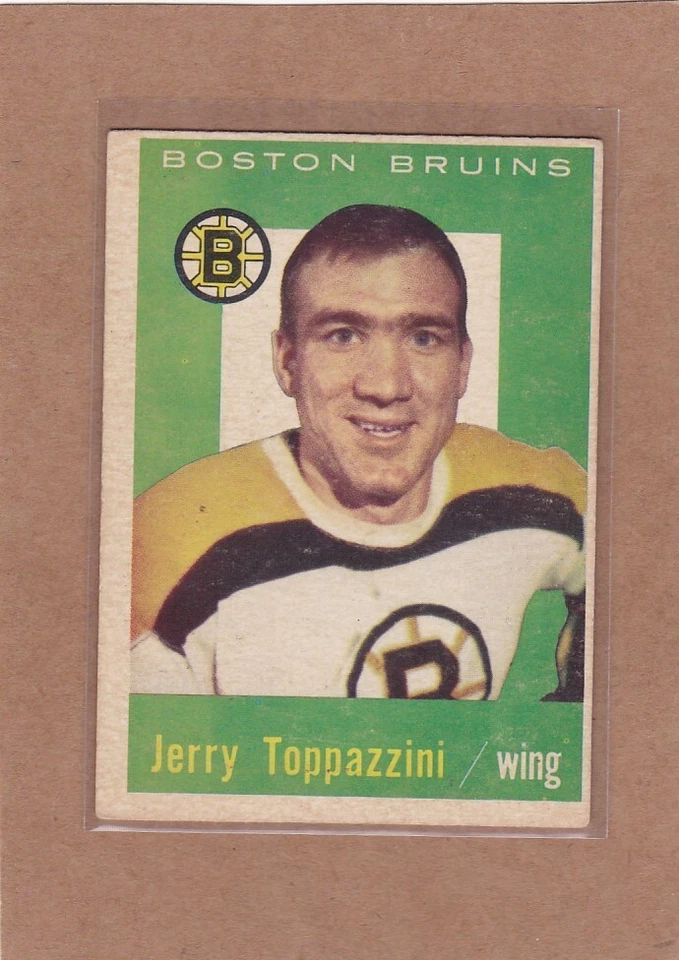 1959-60 TOPPS HOCKEY JERRY TOPPAZZINI #38 BRUINS VGEX/EX *A28007 - Image 1 of 1