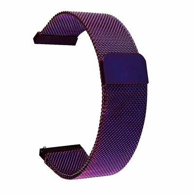 Magnetic Meshed Loop Watch Strap 24mm 14mm 16 18 20mm 22mm Stainless Steel Band - Image 1 of 4