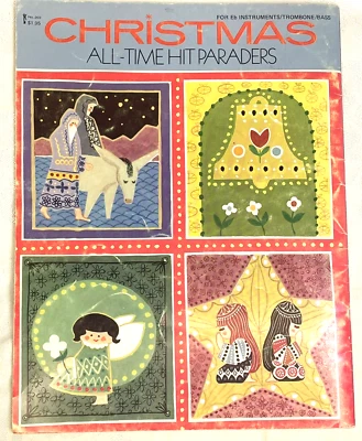 Christmas All-time Hit Paraders for Eb instruments 20 songs 1969 Trombone Bass - Image 1 of 4