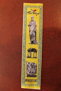 BOOKMARKER from TURKEY (TURKIYE) - NEW WOVEN CLOTH BOOKMARK Turkish book  - Picture 1 of 2