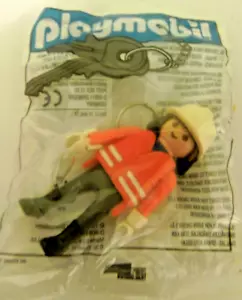 Playmobil Schlüsselanhänger Feuerwehrmann von 1998 Neu & OVP Feuerwehr - Bild 1 von 1