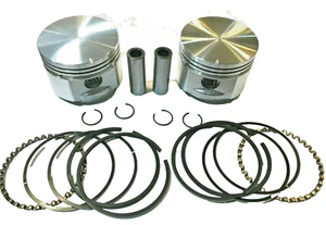 .030" PISTONS FITS BRIGGS OPPOSED TWIN 16HP-18HP WITH RINGS, PART # 498587 - Picture 1 of 1