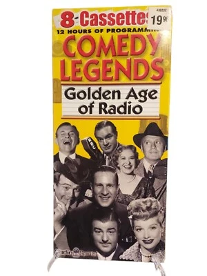 Vintage Golden Age of Radio Comedy Legends NOS 2002 Sealed 8 Cassettes 12 Hours - Image 1 of 2