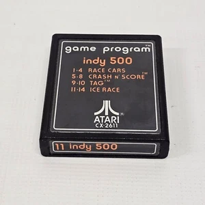 Game Program Indy 500 Race Cars Crash N' Score Tag Ice Race CX-2611 Game Cart - Imagen 1 de 5