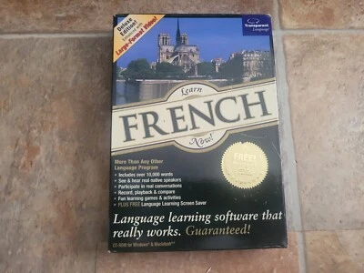 NEW Learn French Now From Transparent Language For Windows Mac CD-Rom - Image 1 of 4