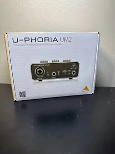 Behringer U-PHORIA UM2 Audiophile 2x2 USB Audio Interface With XENYX Mic Preamp - Picture 1 of 3