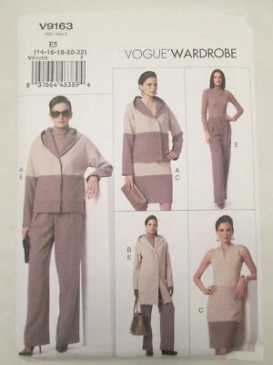 Vogue 9163 Easy Wardrobe Pattern 14-22 Jacket Skirt Pants Career Separates Uncut - Image 1 of 2