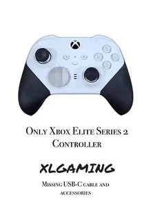 Microsoft Xbox Elite Series 2 Core Wireless Controller WHITE Xbox X|S -Clean - Picture 1 of 12