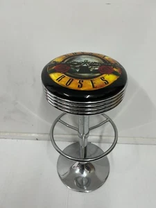 GUNS AND ROSES RARE PREMIUM BAR STOOL ADJUSTABLE HEIGHT - Picture 1 of 9