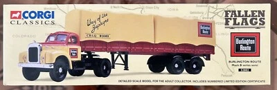 Corgi Classics Mack B Series Burlington Route CB&Q Zephyr Fallen Flags (52302) - Image 1 of 2