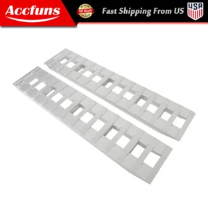 72"x14" Ramps 2 Pcs 6500Lbs Car Trailer Truck Hook End 1 Pair 6FT - Picture 1 of 11