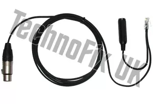 Cable para micrófonos Heil 3 pines XLR a 8p8c RJ45 Icom IC-706 IC-7000 etc. - Imagen 1 de 1