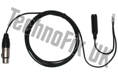 TECHNOFIX UK Cavo per microfoni Heil 3 pin da XLR a 8p8c RJ45 Yaesu FT-857 FT-450 FT-900 ecc.
