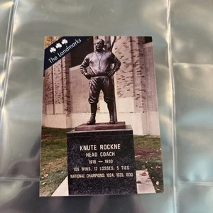 2009 TK Legacy Knute Rockne Landmark Card LM2 Notre Dame Football - Picture 1 of 2