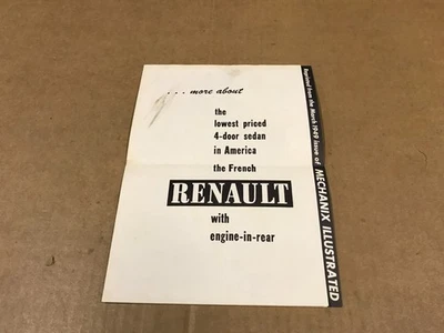 Vintage Renault - 1949 Mechanix Illustrated Reprint - Image 1 of 4