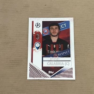 28 CALABRIA MILAN TOPPS UEFA CHAMPIONS LEAGUE 2022-23 2023 STICKER FOOT