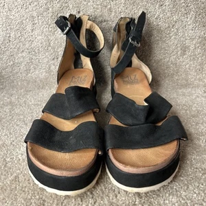 Miz Mooz Leder Riemchen Sandalen Sunday schwarz Größe 41 - Bild 1 von 8