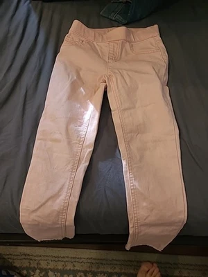 Justice Jeans Girls Pink 7 Stretch Jeans, 5 Pockets - Image 1 of 4