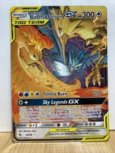 Pokémon Hidden Fates Moltres & Zapdos & Articuno GX 44/68 Rare - Bild 1 von 2