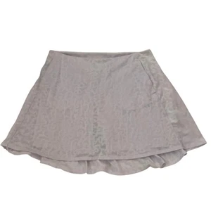 Nike Leopard Print Lilac Mesh Overlay Tennis Pickleball Preppy Skort - Large - Picture 1 of 8