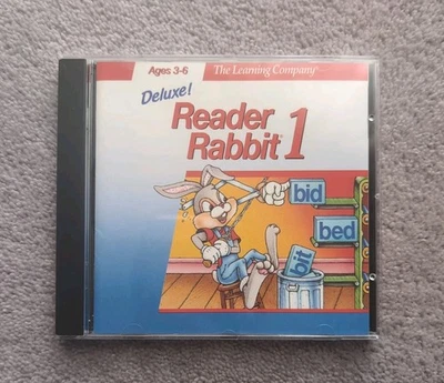 Deluxe Reader Rabbit 1, Vintage Windows 95 CD-ROM with Manual - Image 1 of 3
