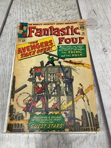 Fantastic Four #26 (1964) Hulk vs Thing Avengers Crossover Edad de Plata Marvel - Imagen 1 de 10
