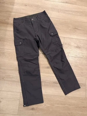 KUHL Renegade Mens 33X30  Cargo Pants Stealth Convertible Zip Off Shorts EUC - Image 1 of 3